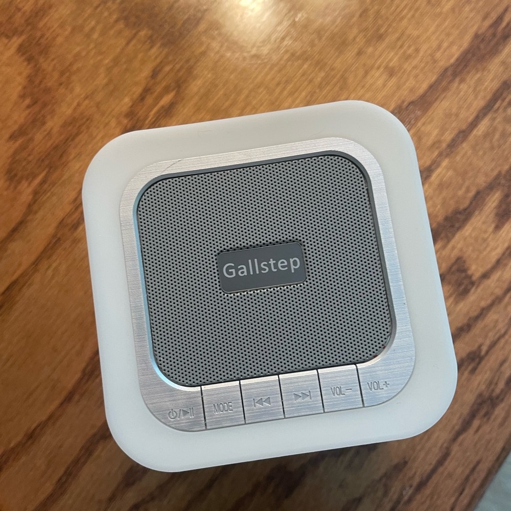 Gallstep Portable Bluetooth Speaker - White/Silver